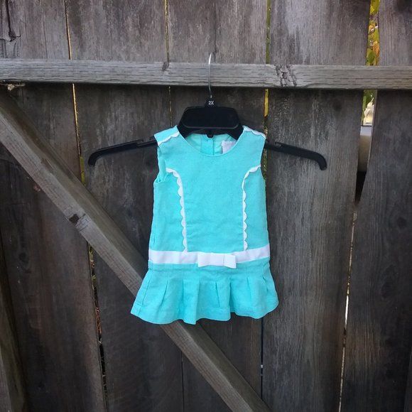 Tiffany Blue Baby Dress Size 12 Month Easter Wedding Family Photos Old Money